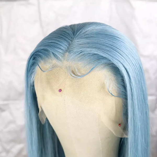perruque lace wig bleu pastel Zion marque cluster crown