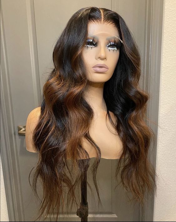 perruque lace wig noir marron Bogolan marque cluster crown