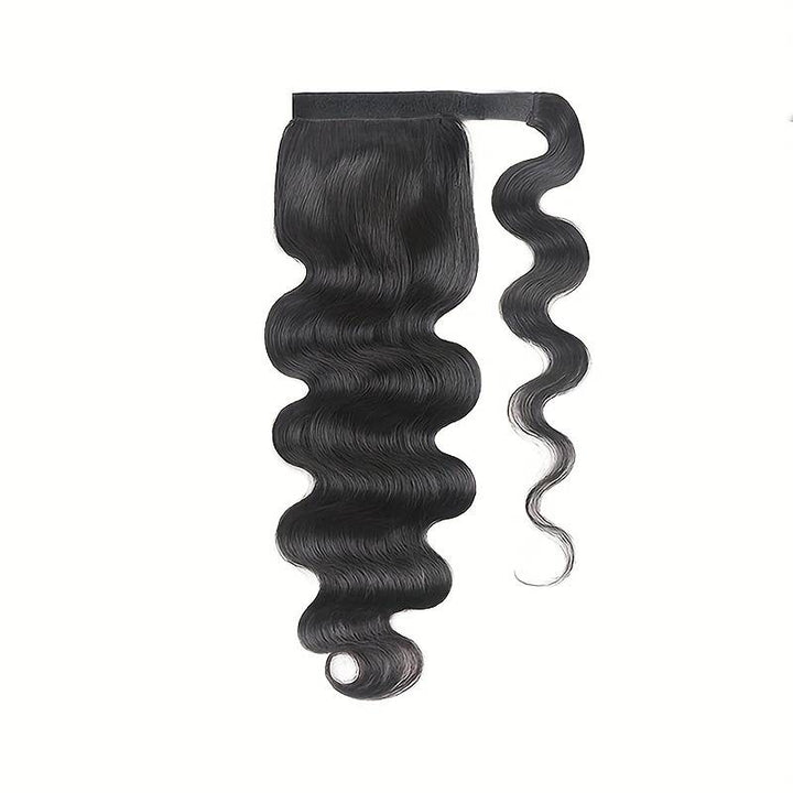 ponytail queue de cheval body wave marque cluster crown