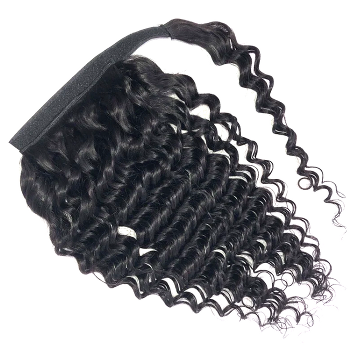 ponytail queue de cheval deep wave marque cluster crown