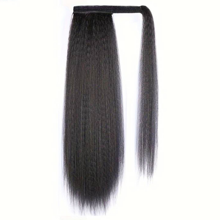 ponytail queue de cheval kinky straight marque cluster crown