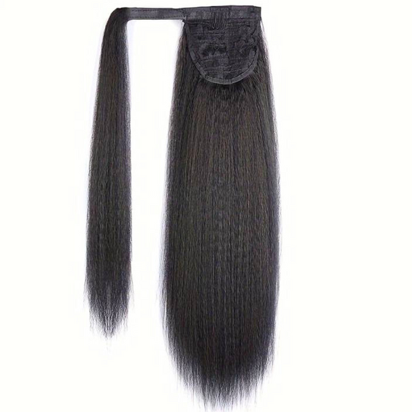 ponytail queue de cheval kinky straight marque cluster crown