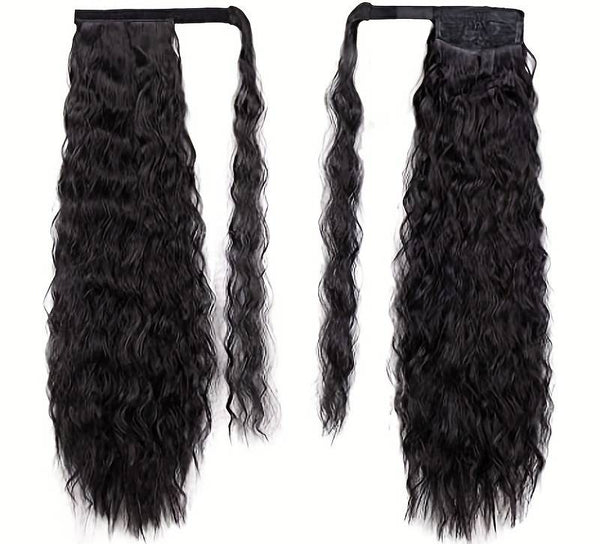 ponytail queue de cheval natural wave marque cluster crown