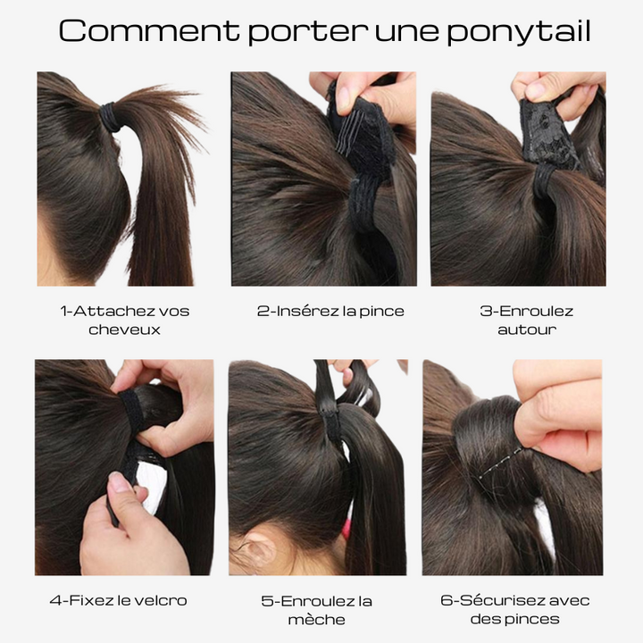 poser sa ponytail cluster crown