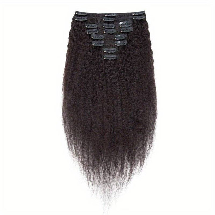 tissage à clips kinky straight marque cluster crown